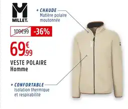 Intersport Millet veste polaire homme offre