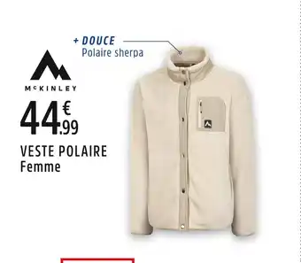 Intersport Mckinley veste polaire femme offre