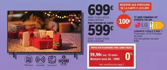 E.Leclerc Tv qned 65qned80 65" pouces offre