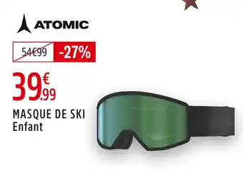 Intersport Atomic masque de ski enfant offre