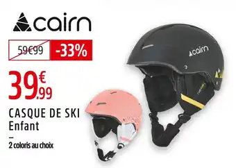 Intersport Cairn casque de ski enfant offre