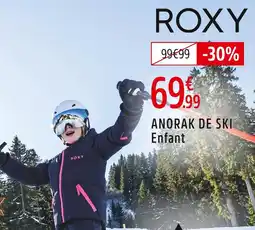 Intersport Roxy anorak de ski enfant offre