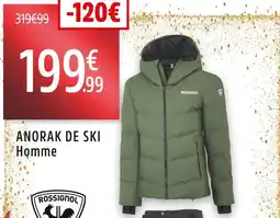 Intersport Rossignol anorak de ski homme offre