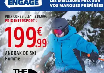 Intersport The north face anorak de ski offre