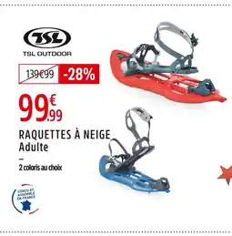 Intersport Tsl outdoor raquettes à neige adulte offre