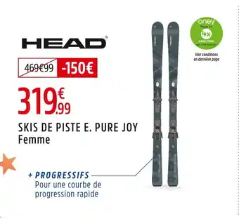 Intersport Head skis de piste e. pure joy offre