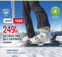 Intersport Rossignol alltrack pro 80 x gripwalk offre