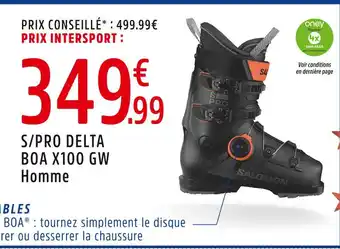Intersport Salomon s/pro delta boa x100 gw homme offre