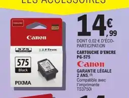 E.Leclerc Cartouche d'encre pg-575 Canon offre