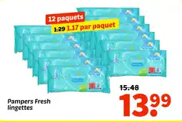 Wibra Pampers Fresh lingettes offre