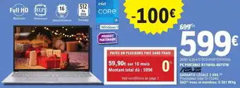 E.Leclerc Pc portable r1700va-au757w asus offre