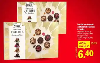 Lidl Nestlé - les recettes d'ateliers bouchées offre