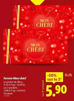 Lidl Ferrero rocher - mon chéri offre