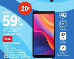 E.Leclerc Smartphone 501 tcl offre