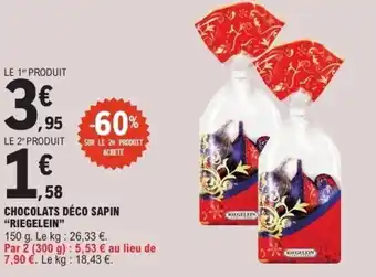 E.Leclerc Chocolats déco sapin riegelein offre