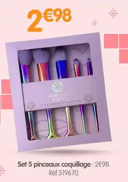 Irrijardin Set 5 pinceaux coquillag offre