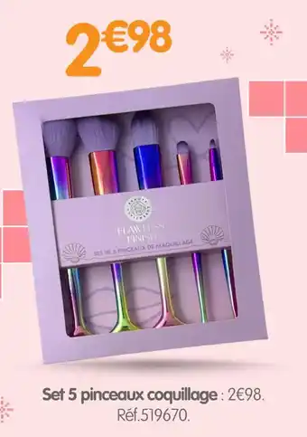 Irrijardin Set 5 pinceaux coquillag offre