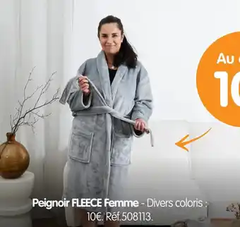Irrijardin Peignoir fleece femme offre