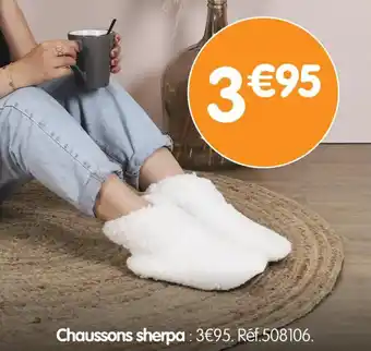 Irrijardin Chaussons sherpa offre