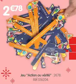 Irrijardin Jeu "Action ou vérité" offre