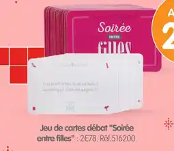 Irrijardin Jeu de cartes débat "Soirée entre filles" offre