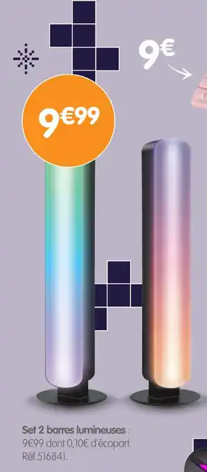 Irrijardin Set 2 barres lumineuses offre