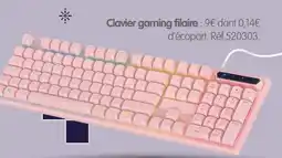 Irrijardin Clavier gaming filaire offre
