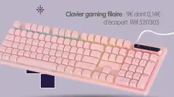 Irrijardin Clavier gaming filaire offre