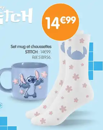 Irrijardin STITCH Set mug et chaussettes offre