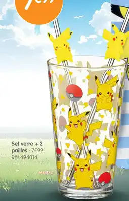 Irrijardin Set verre + 2 pailles offre