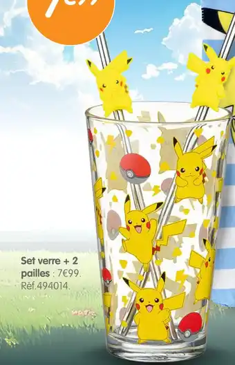 Irrijardin Set verre + 2 pailles offre
