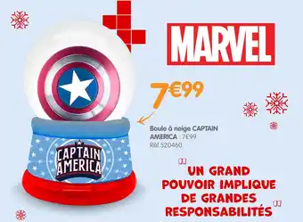 Irrijardin MARVEL Captain america boule à neige offre