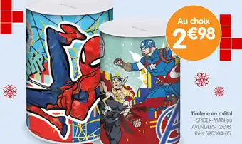 Irrijardin SPIDER-MAN Tirelerie en métal offre