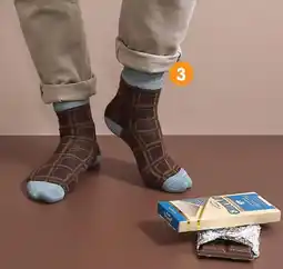 Irrijardin Paire de chaussettes motif chocolat offre