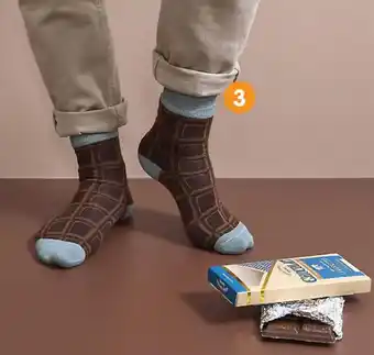Irrijardin Paire de chaussettes motif chocolat offre