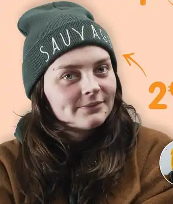 Irrijardin Bonnet message brodé offre