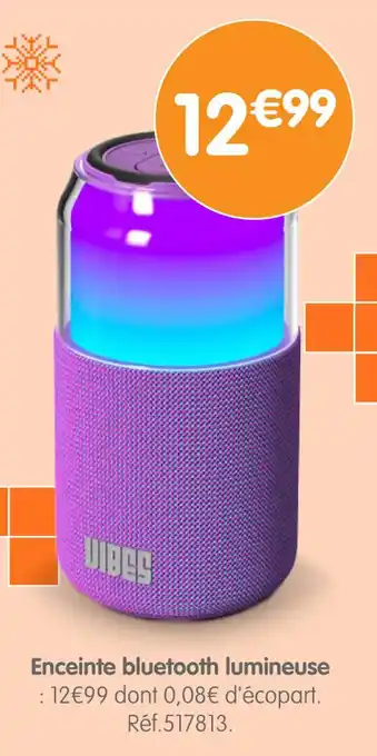 Irrijardin Enceinte bluetooth lumineuse offre