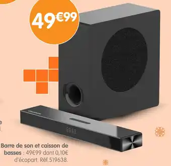 Irrijardin Barre de son et caisson de basses offre