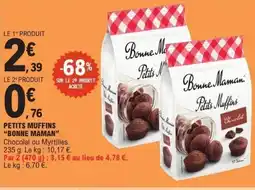 E.Leclerc Petits muffins bonne maman offre