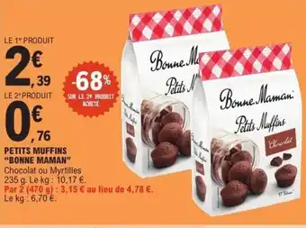 E.Leclerc Petits muffins bonne maman offre