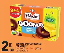 E.Leclerc Doonuts nappés chocolat st michel offre