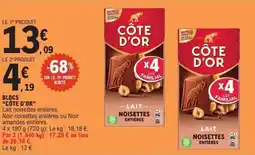 E.Leclerc Blocs côte d'or offre
