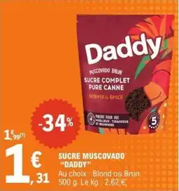 E.Leclerc Sucre muscovado daddy offre