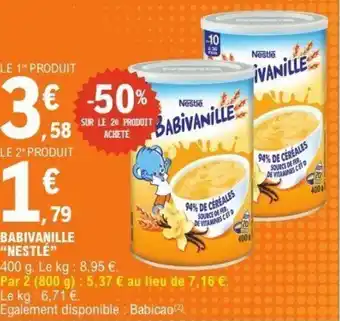 E.Leclerc Babivanille nestlé offre