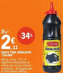 E.Leclerc Sauce tube andalouse colona offre