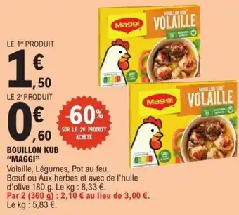 E.Leclerc Bouillon kub maggi offre
