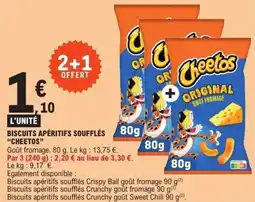 E.Leclerc Biscuits apéritifs soufflés cheetos offre