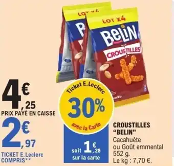 E.Leclerc Croustilles belin offre