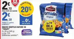 E.Leclerc Snacks souffles nature 3d tokapi offre