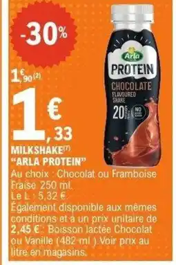 E.Leclerc Milkshake arla protein offre